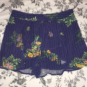 Free people Skort with flower patterns